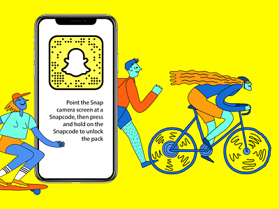 Snapchat Sticker Set in APP code "Be Active"