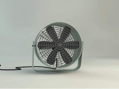 Fan [gif] animated animation c4d cinema 4d fan gif render