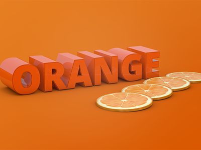Orange c4d cinema 4d fruit orange render