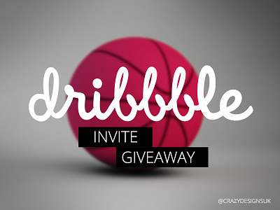 Dribbble Invite Giveaway c4d design dribbble giveaway invite render