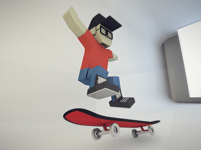Low Poly Skater