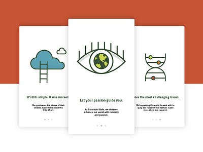 Custom Icons for Colorado State colorado state earth eye icon illustration science success