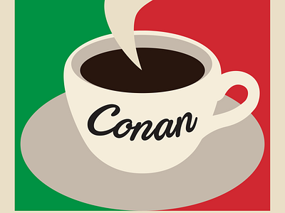 Conan Italy Logo branding illustration logo