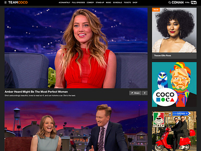 Teamcoco Responsive Web Redesign