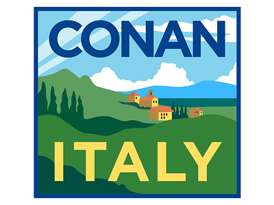 Conan Italy Logo branding illustration logo