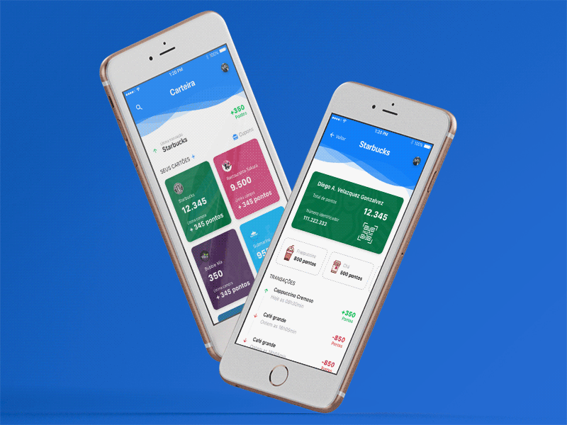 Loyalty Points App experience design points fidelity adobe xd user experience user interface ux ui app concept app vouchers