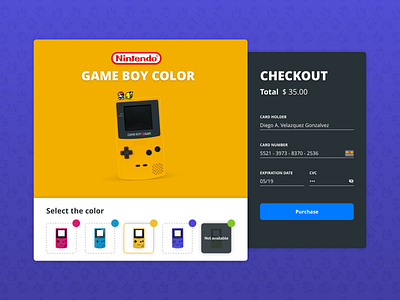 Daily UI #002 - Credit Card Checkout