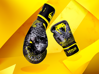 Venum Boxing No.02 art direction box boxing composition gloves photoshop set design visual