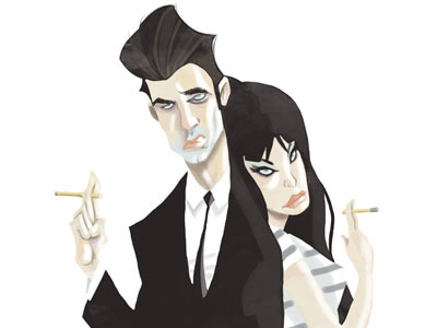 couple character design drawing illustration