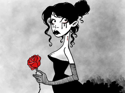 bye Dracula character design drawing illustration