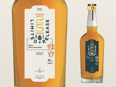 Old Fortunate American Whiskey branding design packaging packaging design spirits typography whiskey