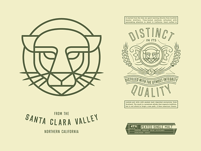A mountain lion is a cougar animal brand branding character crest design icon identity illustration logo typography