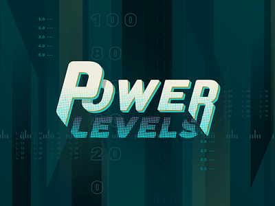 Power Levels show brand brand branding design fandom identity logo pop culture science typography video