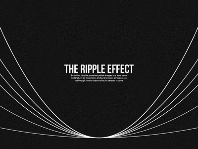 The Ripple Effect // Branding branding concept design graphic graphic design logo minimal vector