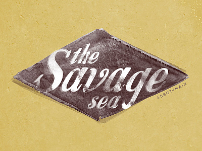 The Savage Sea 🌊 for Abbot + Main branding concept design graphic graphic design lettering logo minimal type typography vector