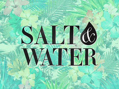 Salt & Water // Branding active branding concept design graphic graphic design lettering logo type typography vector yoga