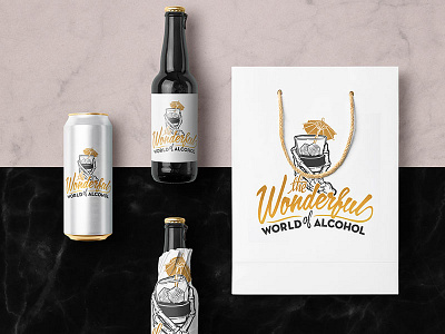 Illustrative Branding for new spin on AA concept for client alcohol beer branding design graphic graphic design illustration lettering logo minimal type typography