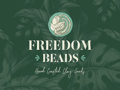 Freedom Beads // Branding branding concept design graphic graphic design hand hand done lettering logo type typography vector