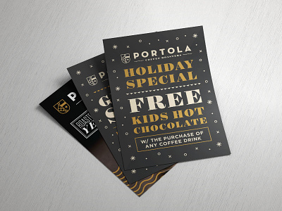 Collection of Flyers for Portola Coffee branding concept design graphic graphic design lettering logo minimal type typography vector