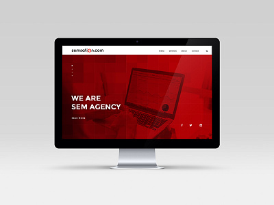 Homepage design proposal branding logo logo construction red signet search sem sem agency seo web design wordmark
