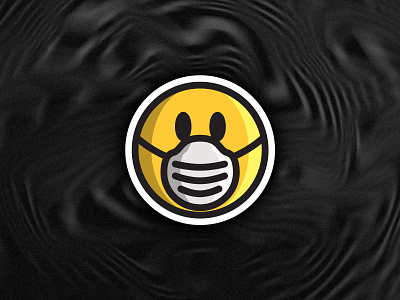 Boredantine 2.0 design emoji face mask facemask illustration quarantine smiley smiley face smileyface vector