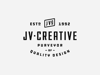 jv·creative | Full Logo Lockup badge badge design brand identity branding design graphic design identity design logo logo design logo inspiration logo lockup logotype vector