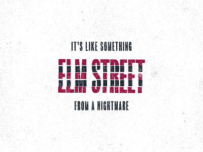 Elm Street | Logotype a nightmare on elm street custom type elm street freddy krueger halloween horror logo logo design logotype type design type lockup typography vector