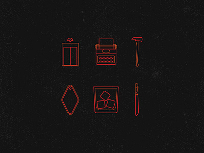 The Shining | Icon Set halloween horror icon iconography icons icons design icons pack icons set iconset illustration the overlook the shining vector vector illustration