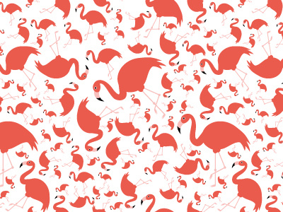 Flamingos pattern animal bird flamingo illustration pattern seamless vector