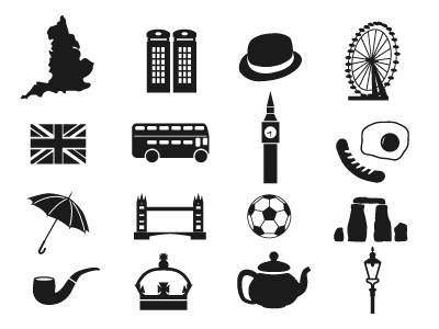 England Icons england great britain icon illustration vector