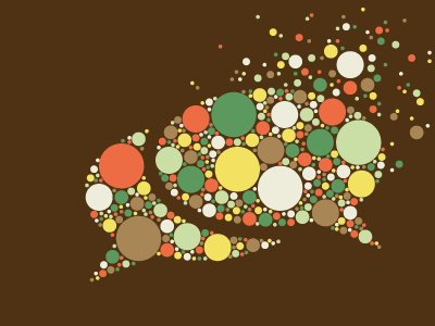 Communication Bubble abstract bubble communication dots illustration vector