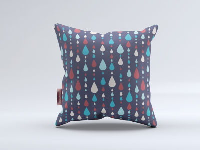 Pillow with pattern drop illustration pattern pillow vector