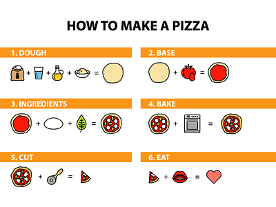 How to make a pizza cooking food icon illustration make pizza vector