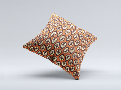 Pillow mockup with my pattern