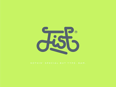 Just Type. curly custom custom lettering font freshlikehell green lettering minimalistic rounded type