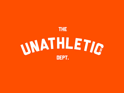 The Unathletics athletics flat logo minimal minimalistic plain simple type unathletics