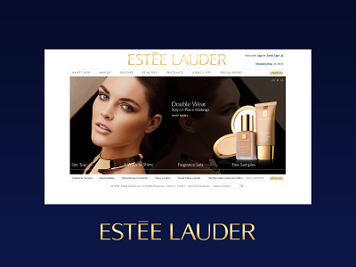 Estée Lauder cosmetics design graphic design luxury luxury brand web design