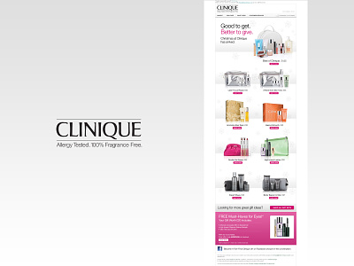 Email Design for Clinique campaigns cosmetics design email email design graphic design web design