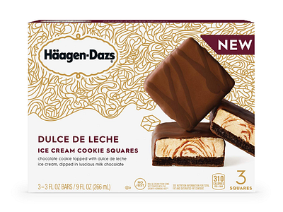 Häagen-Dazs Packaging art direction brand consumer goods cookie dessert food food and drink graphic design ice cream icecream new product package design packaging