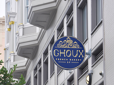 Choux Bakery Hand Painted Sign