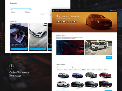 Homepage Mercedes-Benz Online Showroom approved used automotive cars design homepage landing page mercedes benz orange product design red suv ui ux webdesign