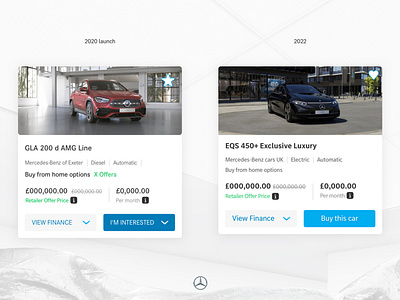 Design evolution Mercedes-Benz Online Showroom