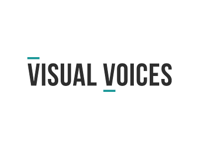 Logo: Visual Voices bebas neue brand daniel regan identity logo photography type workshop