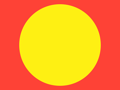 Haze #12 8pt circle collection design eight grid haze layout red series yellow