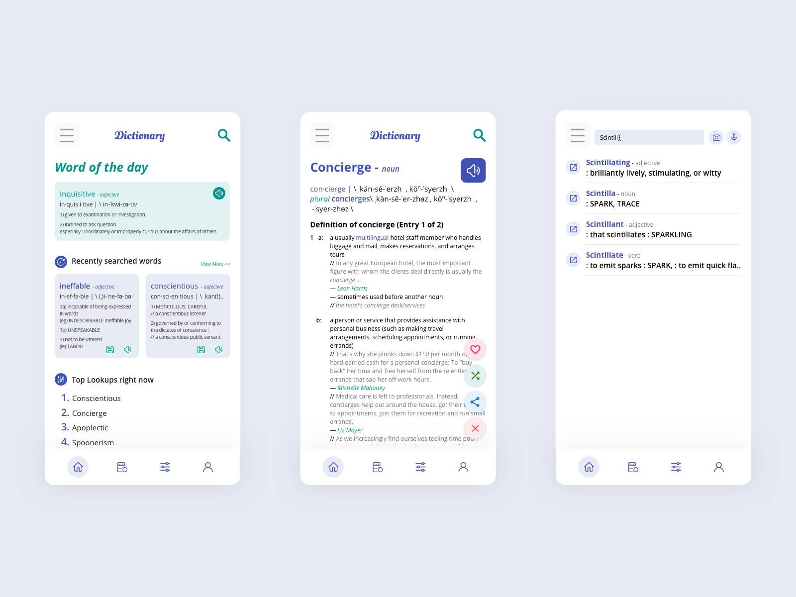 My Dictionary App by Mohamed Adil on Dribbble