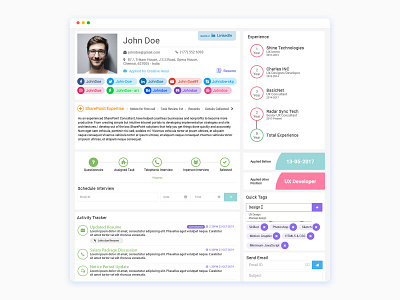 Job Applicant View Page