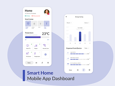 Smart Devices | Smart Home app crazee adil design graphic design illustration mohamed adil ui uidesign ux vector