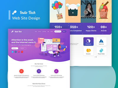 Corporate Design Studio Landing page