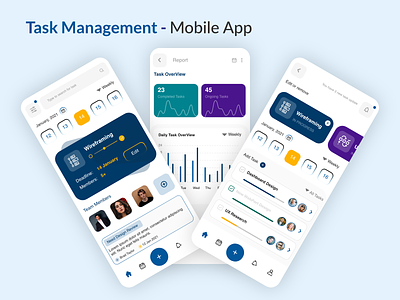 Task Management - Mobile App app application branding crazee adil design graphic design mobileapp mohamed adil mohamedadil ui uidesign ux