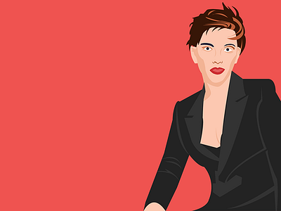 Buisness Women Vector portrait